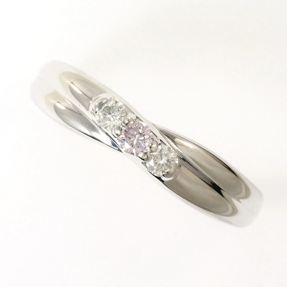 VINTAGE 14k Silver Diamond Ring